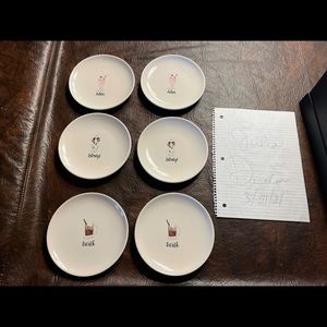 Rae Dunn Ice Cream Plates